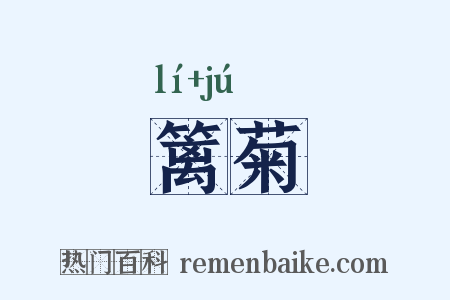 篱菊是什么意思的图片